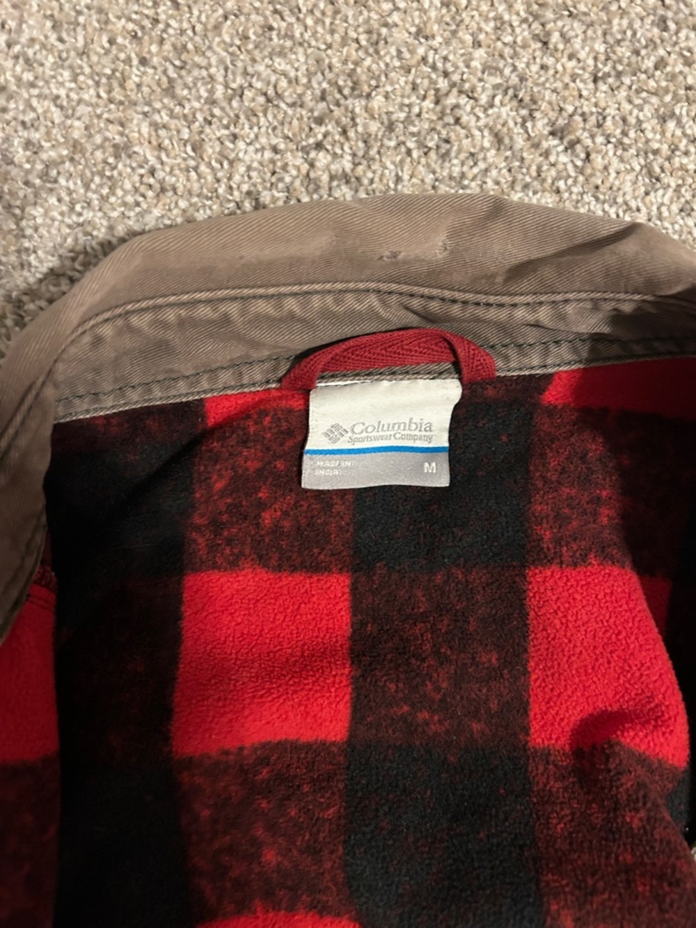 Columbia Men's Rugged Ridge Fleece Lined Canvas Shirt Jacket, Size Medium - Picture 4 of 9